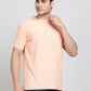 Orange Printed Slim Fit T-Shirt | Greenfibre