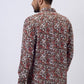 Rust Printed Slim Fit Casual Shirt | JadeBlue