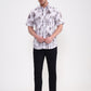 Light Grey Printed Slim Fit Casual Shirt | Greenfibre