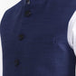 Blue Solid  Waistcoat | Greenfibre