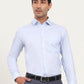 Sky Blue Solid Slim Fit Formal Shirt | Greenfibre