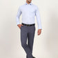 Sky Blue Solid Slim Fit Formal Shirt | Greenfibre