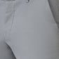 Grey Solid Neo Fit Casual Trouser | Greenfibre