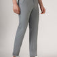 Grey Solid Neo Fit Casual Trouser | Greenfibre