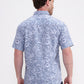 Blue Printed Regular Fit Casual Shirt | Greenfibre
