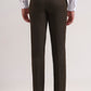 Olive Brown Solid Slim Fit Formal Trouser | Greenfibre