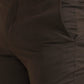 Olive Brown Solid Slim Fit Formal Trouser | Greenfibre