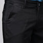 Black Solid Neo Fit Casual Trouser | Greenfibre