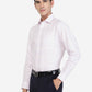 Light Pink Solid Regular Fit Formal Shirt | Greenfibre