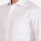 Light Pink Solid Regular Fit Formal Shirt | Greenfibre