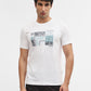 White Printed Slim Fit T-Shirt | Greenfibre