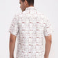 Beige Printed Slim Fit Casual Shirt | Greenfibre