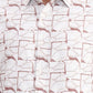 Beige Printed Slim Fit Casual Shirt | Greenfibre