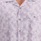 Purple Printed Slim Fit Casual Shirt | Greenfibre