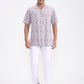Purple Printed Slim Fit Casual Shirt | Greenfibre