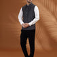 Dark Grey Solid Waist Coat | Greenfibre