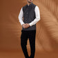 Dark Grey Solid Waistcoat | Greenfibre
