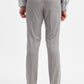 Light Grey Solid Slim Fit Formal Trouser | Greenfibre