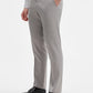 Light Grey Solid Slim Fit Formal Trouser | Greenfibre