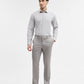 Light Grey Solid Slim Fit Formal Trouser | Greenfibre