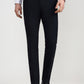 Navy Blue Solid Slim Fit Formal Trouser | Greenfibre