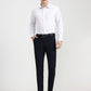 Navy Blue Solid Slim Fit Formal Trouser | Greenfibre
