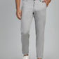 Light Grey Dobby Neo Fit Casual Trouser | Greenfibre