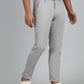 Light Grey Dobby Neo Fit Casual Trouser | Greenfibre
