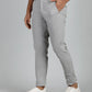 Light Grey Dobby Neo Fit Casual Trouser | Greenfibre