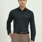 Dark Green Solid Slim Fit Party Wear Shirt | Greenfibre
