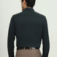 Dark Green Solid Slim Fit Party Wear Shirt | Greenfibre