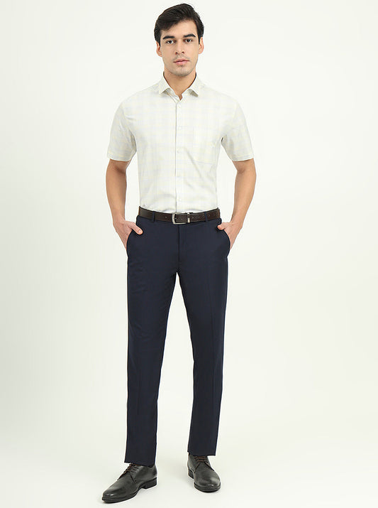 Light Yellow Solid Regular Fit Formal Shirt | Greenfire