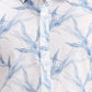 Blue Printed Slim Fit Casual Shirt | Greenfibre