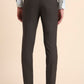 Dark Grey Solid Super Slim Fit Formal Trouser | Greenfibre