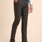 Dark Grey Solid Super Slim Fit Formal Trouser | Greenfibre