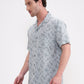 Green Printed Slim Fit Casual Shirt | Greenfibre