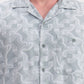 Green Printed Slim Fit Casual Shirt | Greenfibre