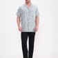 Green Printed Slim Fit Casual Shirt | Greenfibre