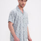 Green Printed Slim Fit Casual Shirt | Greenfibre