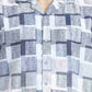 Blue Printed Slim Fit Casual Shirt | Greenfibre