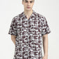 Light Green Printed Slim Fit Casual Shirt | Greenfibre