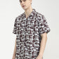 Light Green Printed Slim Fit Casual Shirt | Greenfibre
