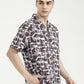 Light Green Printed Slim Fit Casual Shirt | Greenfibre