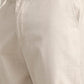 Cream Solid Regular Fit Track Pant | Greenfibre