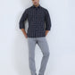 Light Grey Solid Slim Fit Club Wear Trouser | Greenfibre