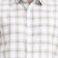 Khaki Checked Slim Fit Casual Shirt | Greenfibre