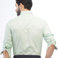 Light Green Printed Smart Fit Semi Casual Shirt | Greenfibre