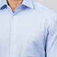 Sky Blue Solid Slim Fit Formal Shirt | JadeBlue Super Luxe