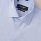 Sky Blue Solid Slim Fit Formal Shirt | JadeBlue Super Luxe