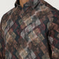 Brown Printed Slim Fit Party Wear Shirt | Greenfibre